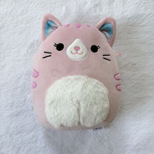Squishmallows TABITHA the Pink TABBY CAT 7.5" Plush Kitten KELLYTOY Soft Stuffed